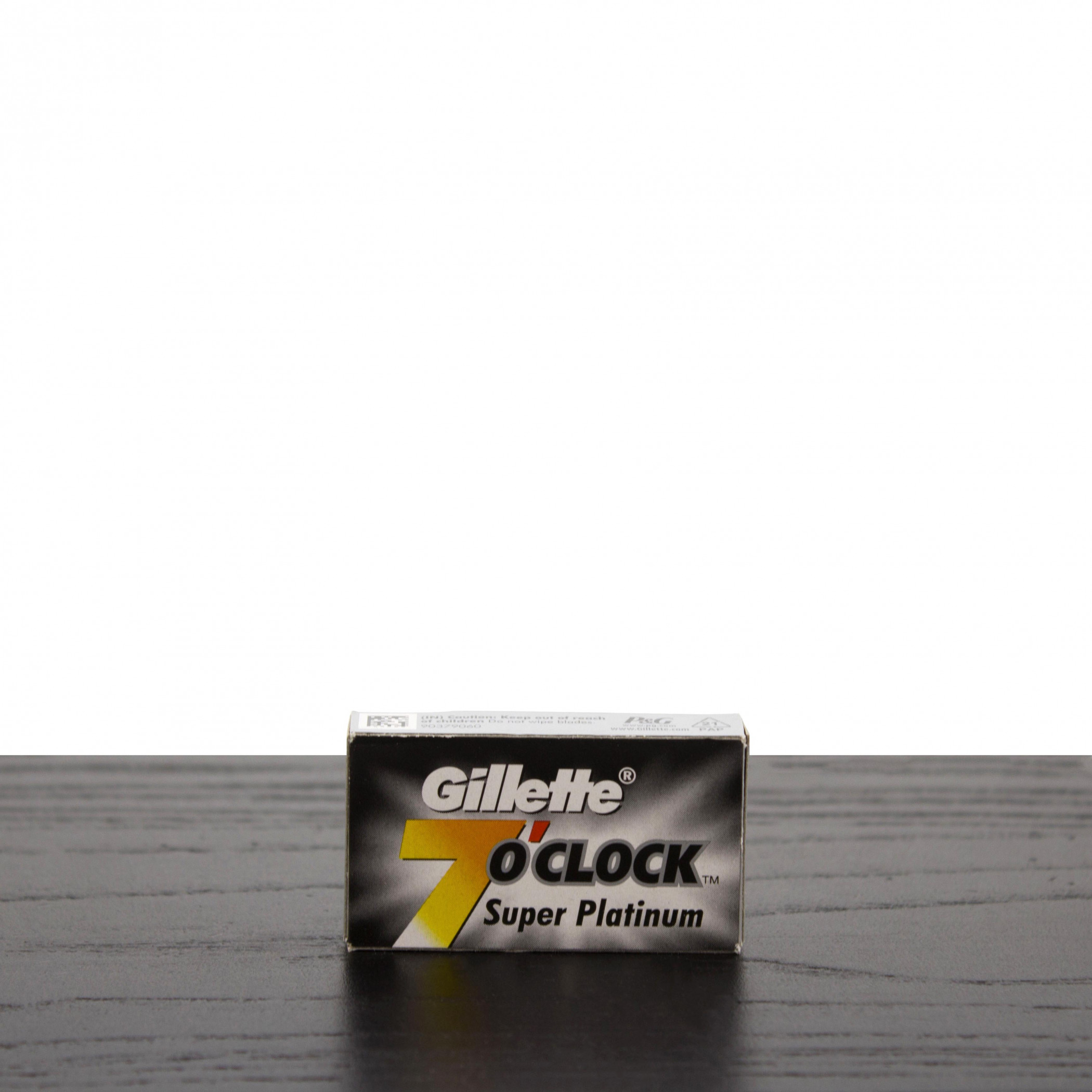 Product image 0 for Gillette 7 O'Clock Super Platinum Double Edge Blades, Black